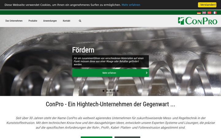 Screenshot of conpro.de