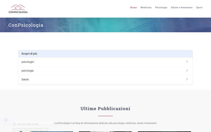Screenshot of conpsicologia.it