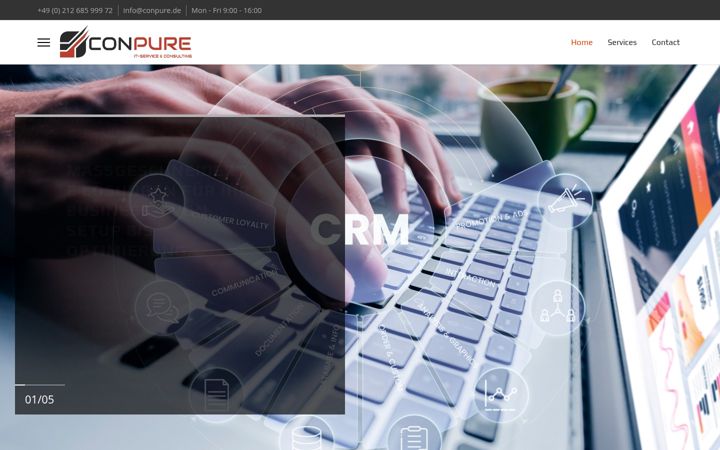 Screenshot of conpure.de