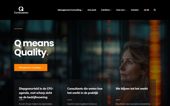 Screenshot of conquaestor.nl