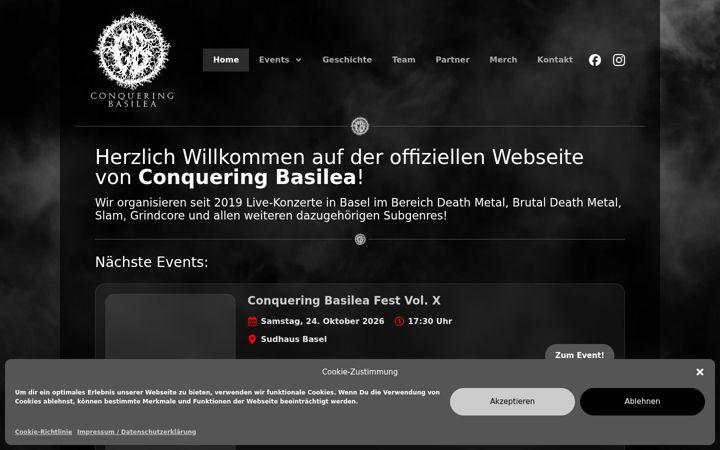 Screenshot of conqueringbasilea.ch