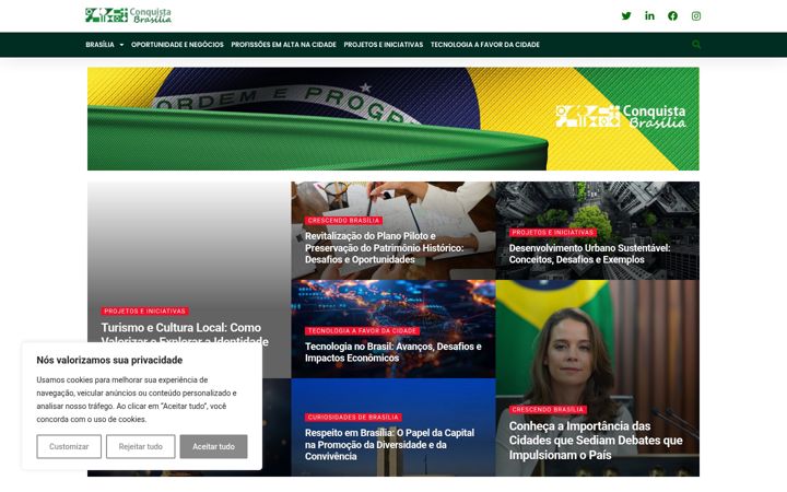 Captură de ecran a conquistabrasilia.com.br