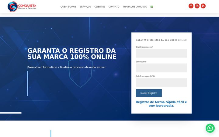 Screenshot of conquistamarcas.com.br
