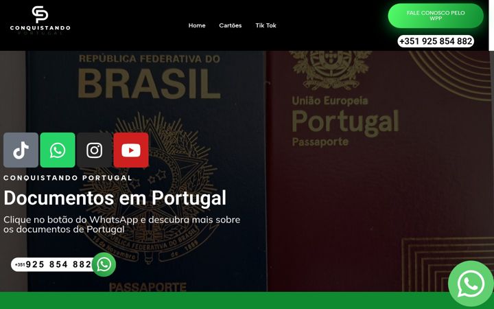 Screenshot of conquistandoportugal.com.br