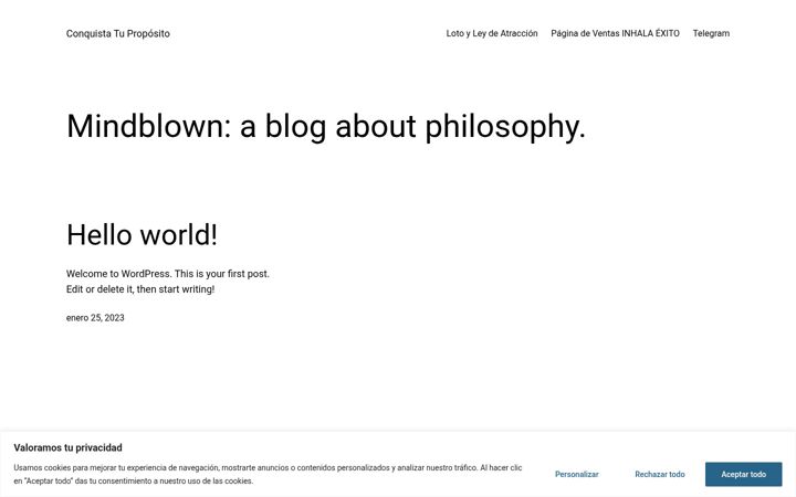 Screenshot of conquistatuproposito.com