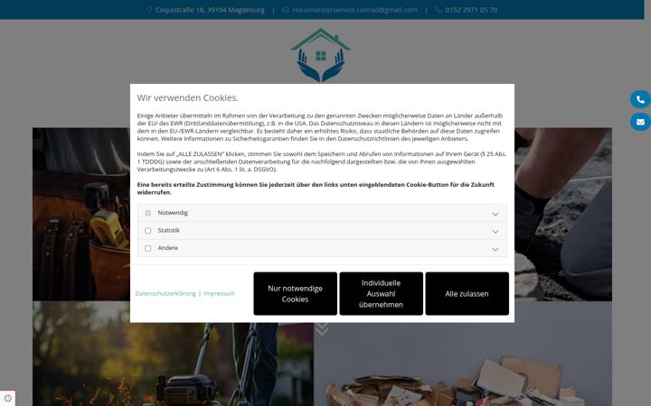 Screenshot of conrad-hausmeisterservice.de