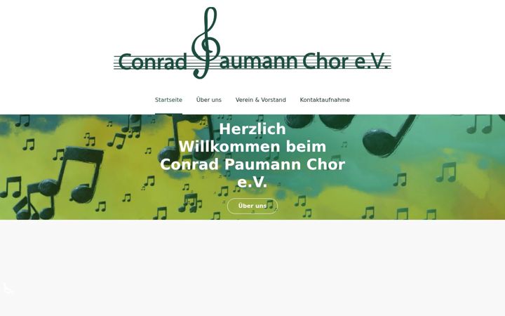 Screenshot of conrad-paumann-chor.de