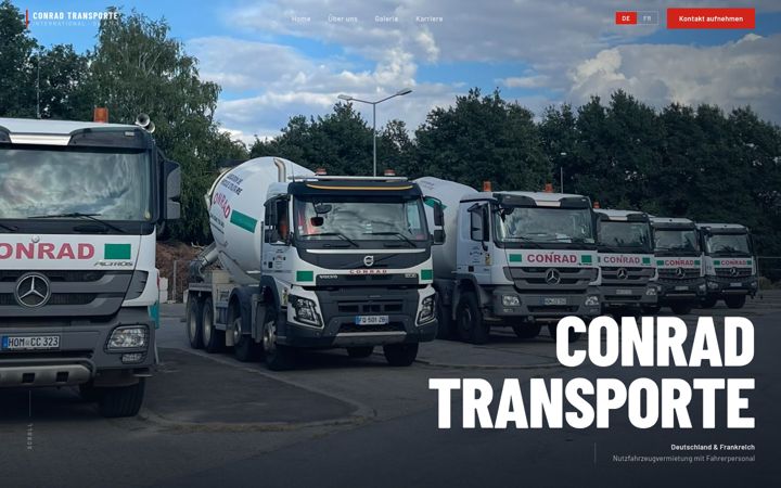 Screenshot of conrad-transporte.com