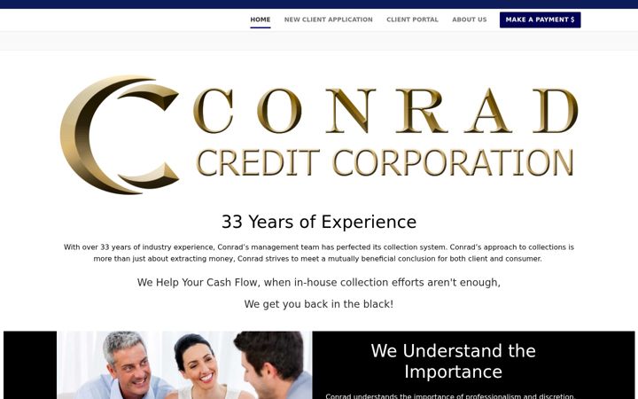 Screenshot of conradcredit.com