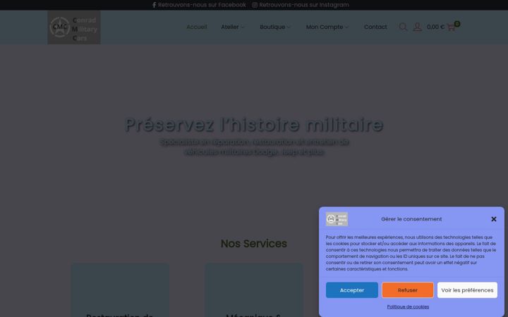Screenshot of conradmc.fr