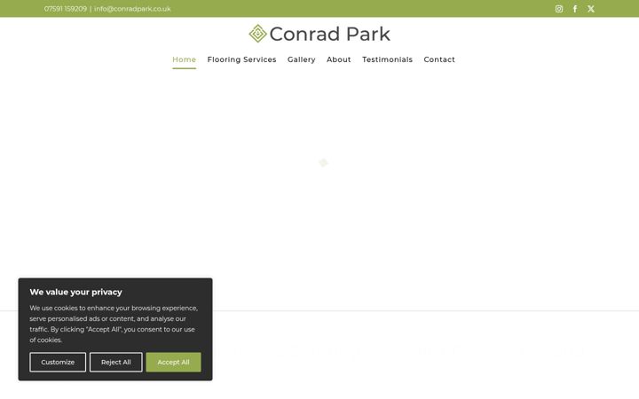 Ekrānuzņēmums no conradpark.co.uk