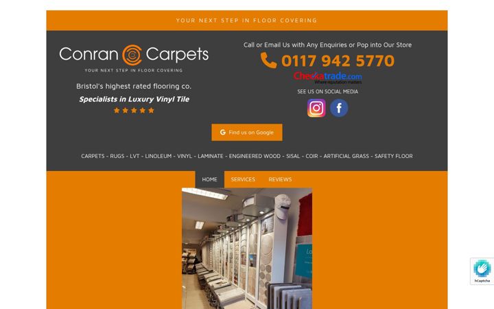 Screenshot of conrancarpetsltd.com