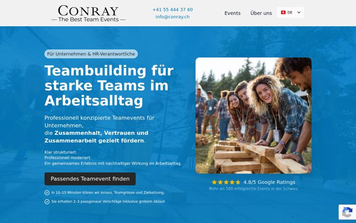 Screenshot of conray.ch