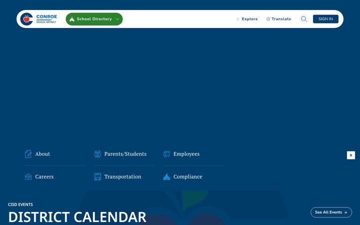 Screenshot of conroeisd.net