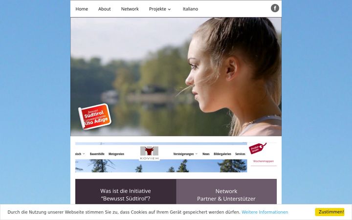 Screenshot of consapevolmente-altoadige.com