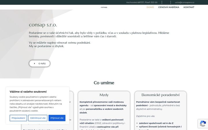 Screenshot of consapsro.cz
