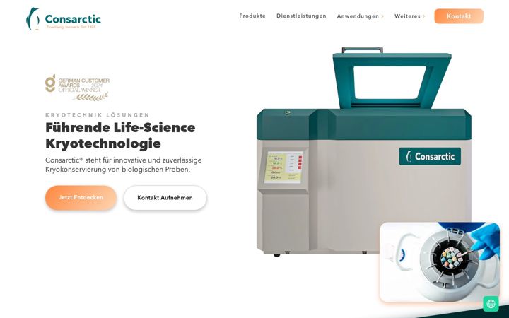 Screenshot of consarctic.com
