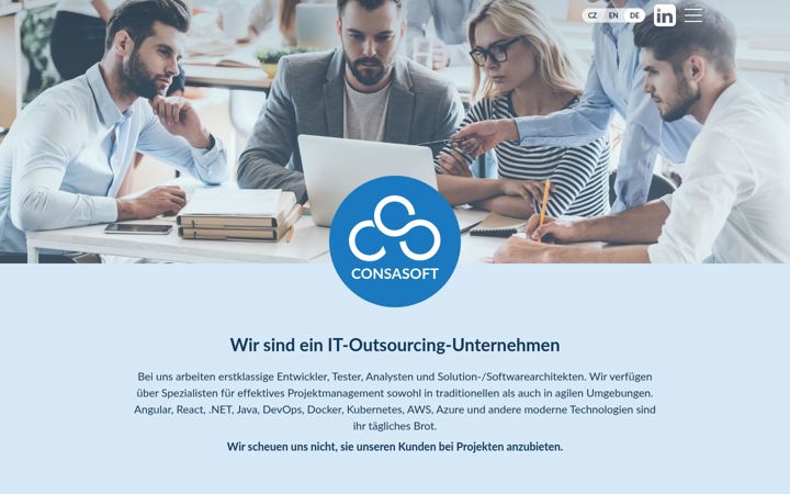 Screenshot of consasoft.de