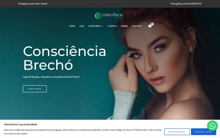 Screenshot di conscienciabrecho.com.br