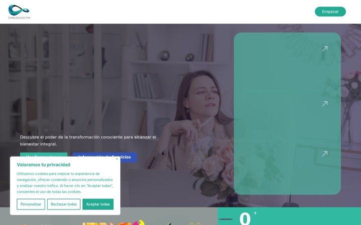 Screenshot of conscienciactiva.com