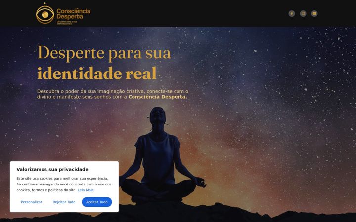 Screenshot of conscienciadesperta.com.br