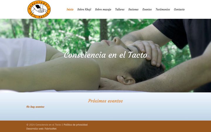 Screenshot of conscienciaeneltacto.com