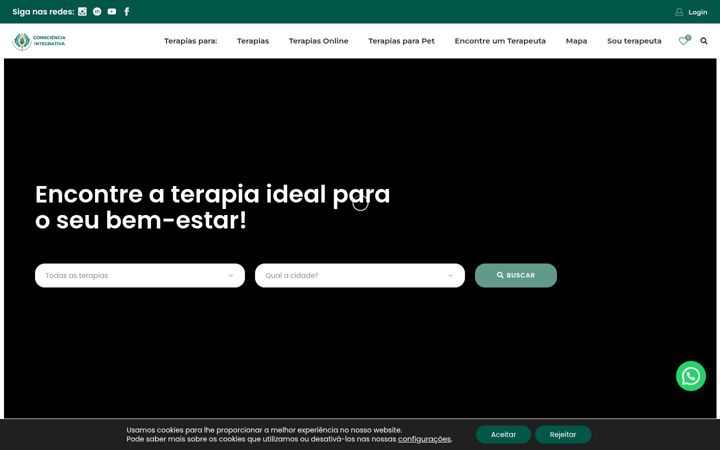 Screenshot di conscienciaintegrativa.com.br
