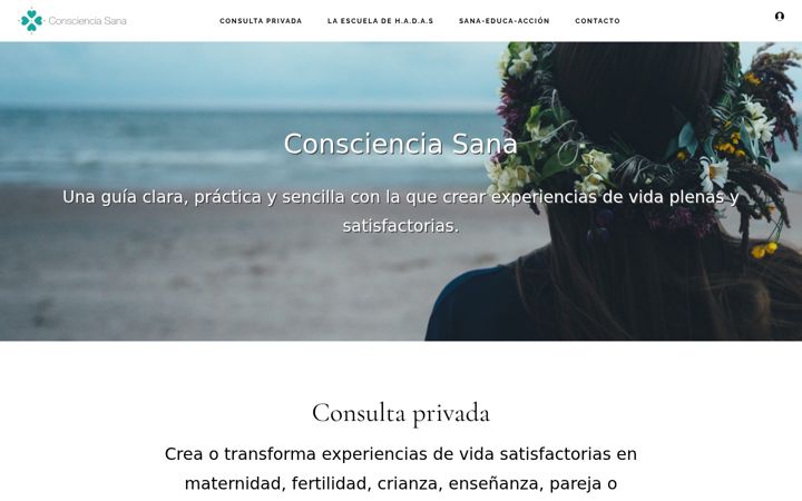 Screenshot of conscienciasana.com
