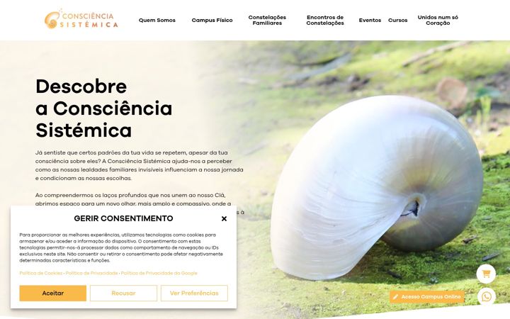 Screenshot of conscienciasistemica.com