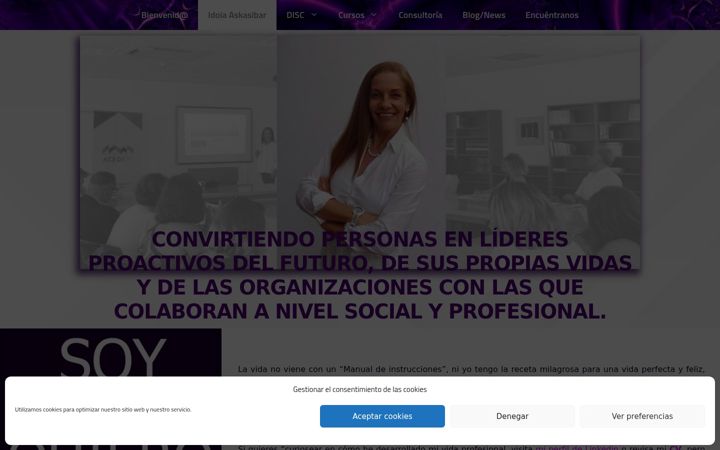 Screenshot of conscientiaformaciontenerife.com