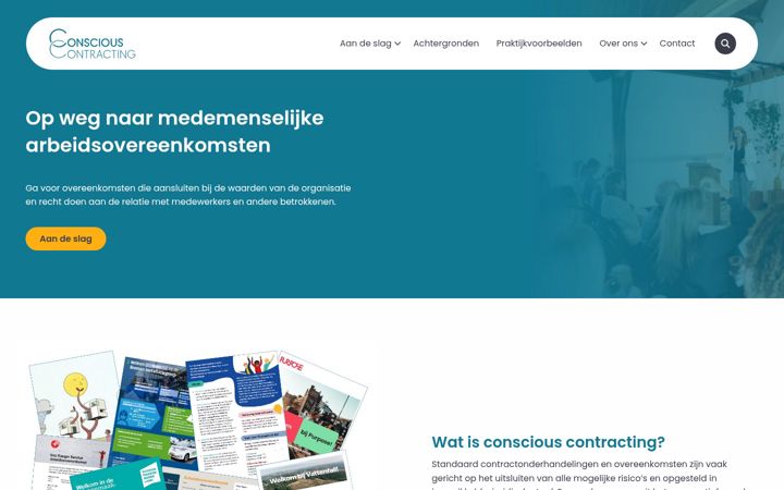Skjámynd af conscious-contracting.nl