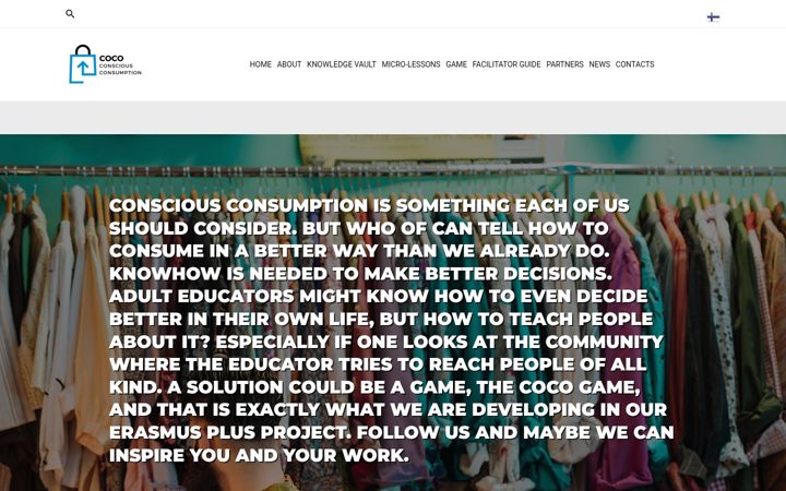 Screenshot of consciousconsumption.eu