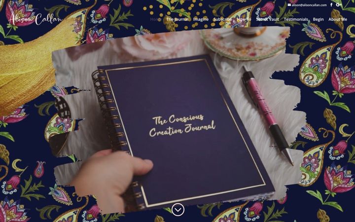 Screenshot of consciouscreationjournal.com