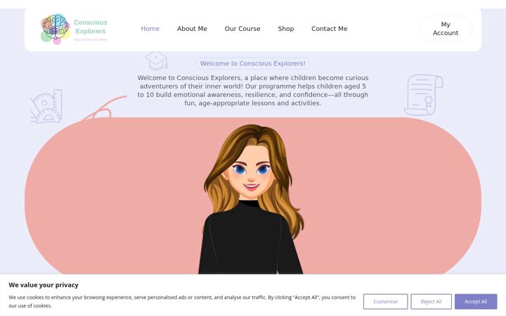 Screenshot of consciousexplorers.co.uk