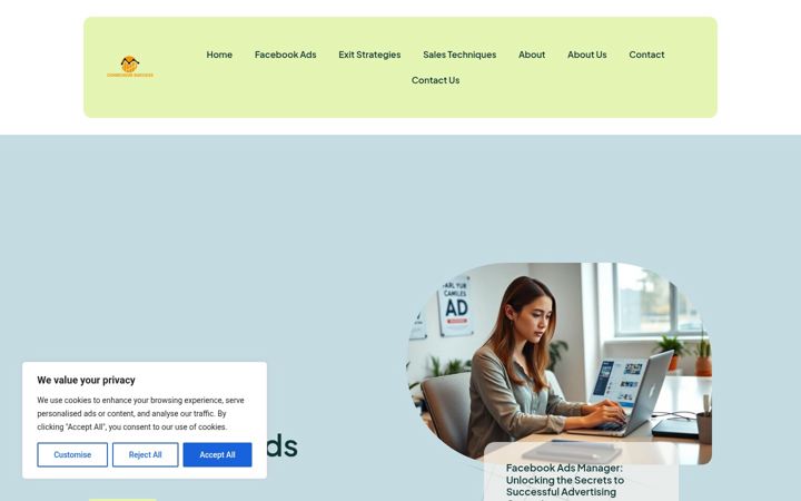 Screenshot of conscioussuccess.net