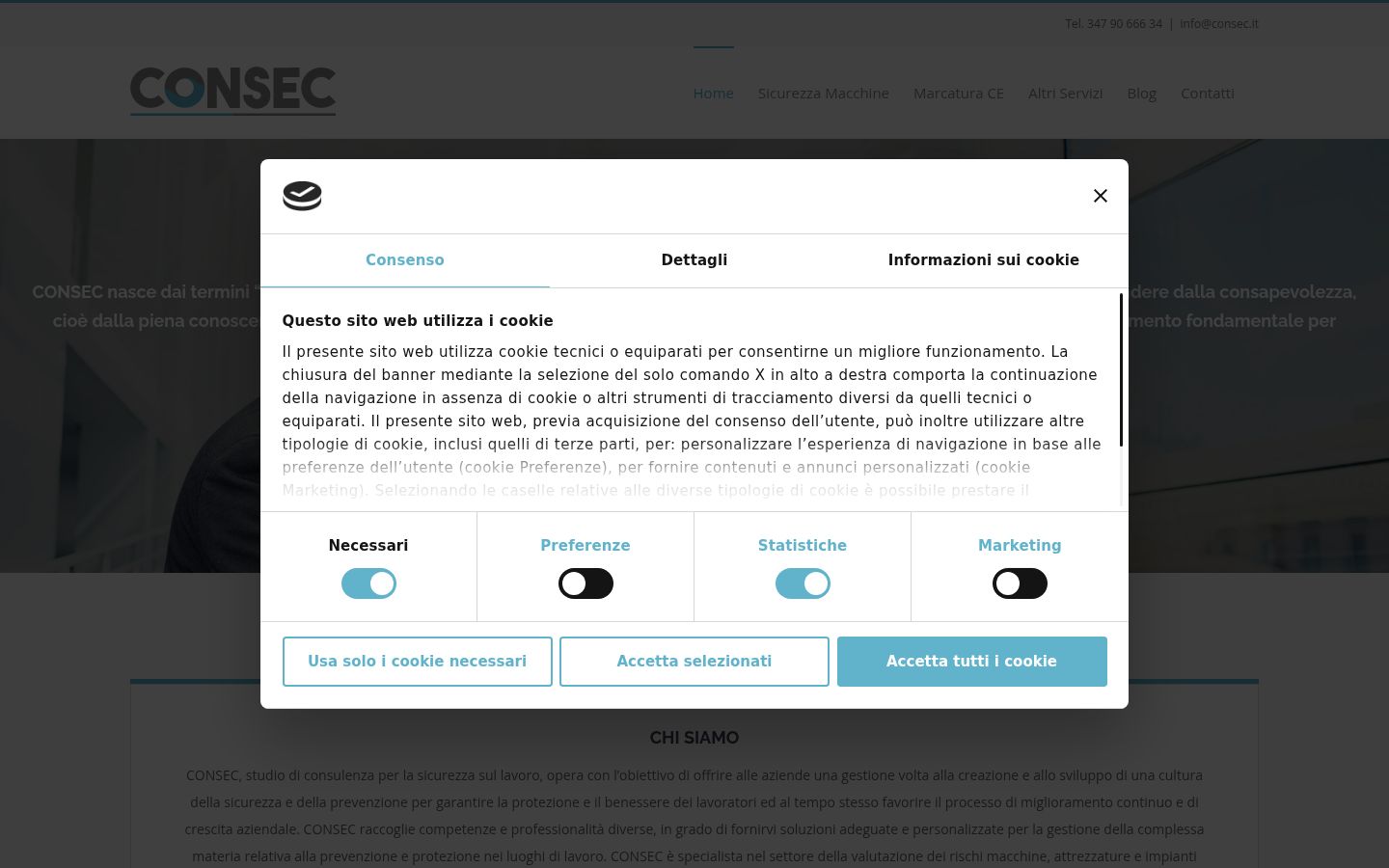 Captură de ecran a bannerului de consimțământ afișat înainte de orice interacțiune