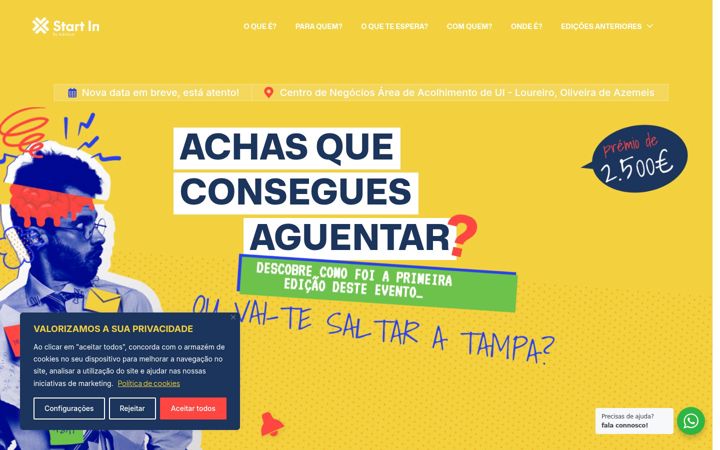 Screenshot of conseguesaguentar.pt