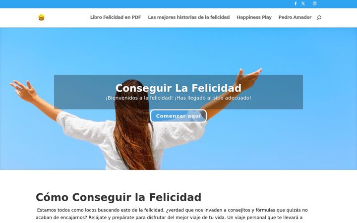 Screenshot of conseguirlafelicidad.com