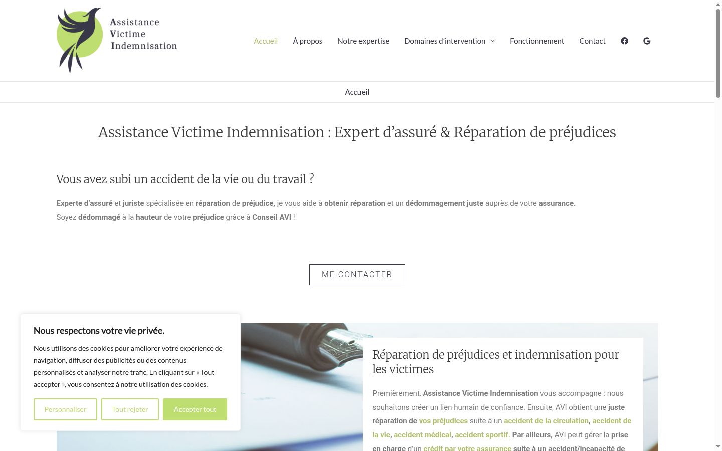 Screenshot des Einwilligungsbanners vor jeglicher Interaktion