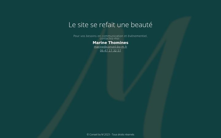 Zrzut ekranu conseil-by-m.fr