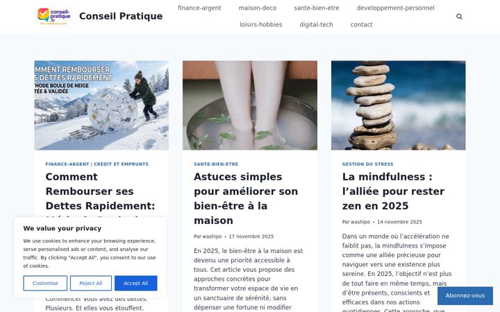 Screenshot von conseil-pratique.fr