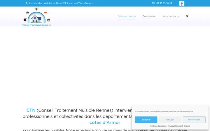 Screenshot of conseil-traitement-nuisible.com