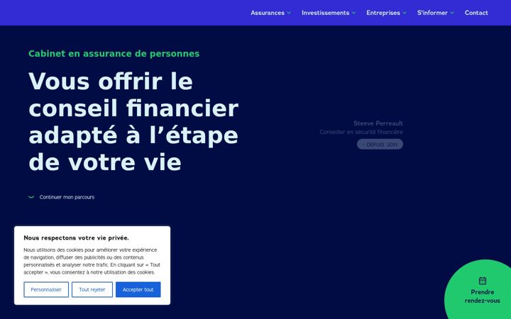 Skärmbild av conseilavie.ca