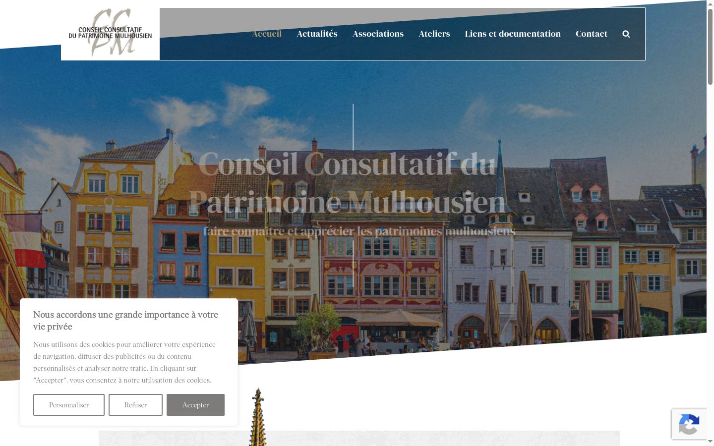 Screenshot des Einwilligungsbanners vor jeglicher Interaktion