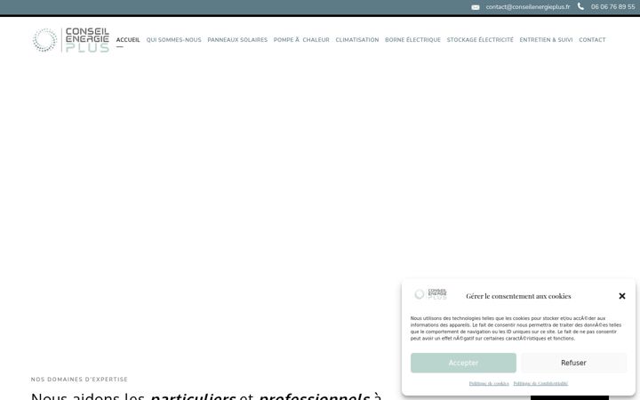 Screenshot von conseilenergieplus.fr