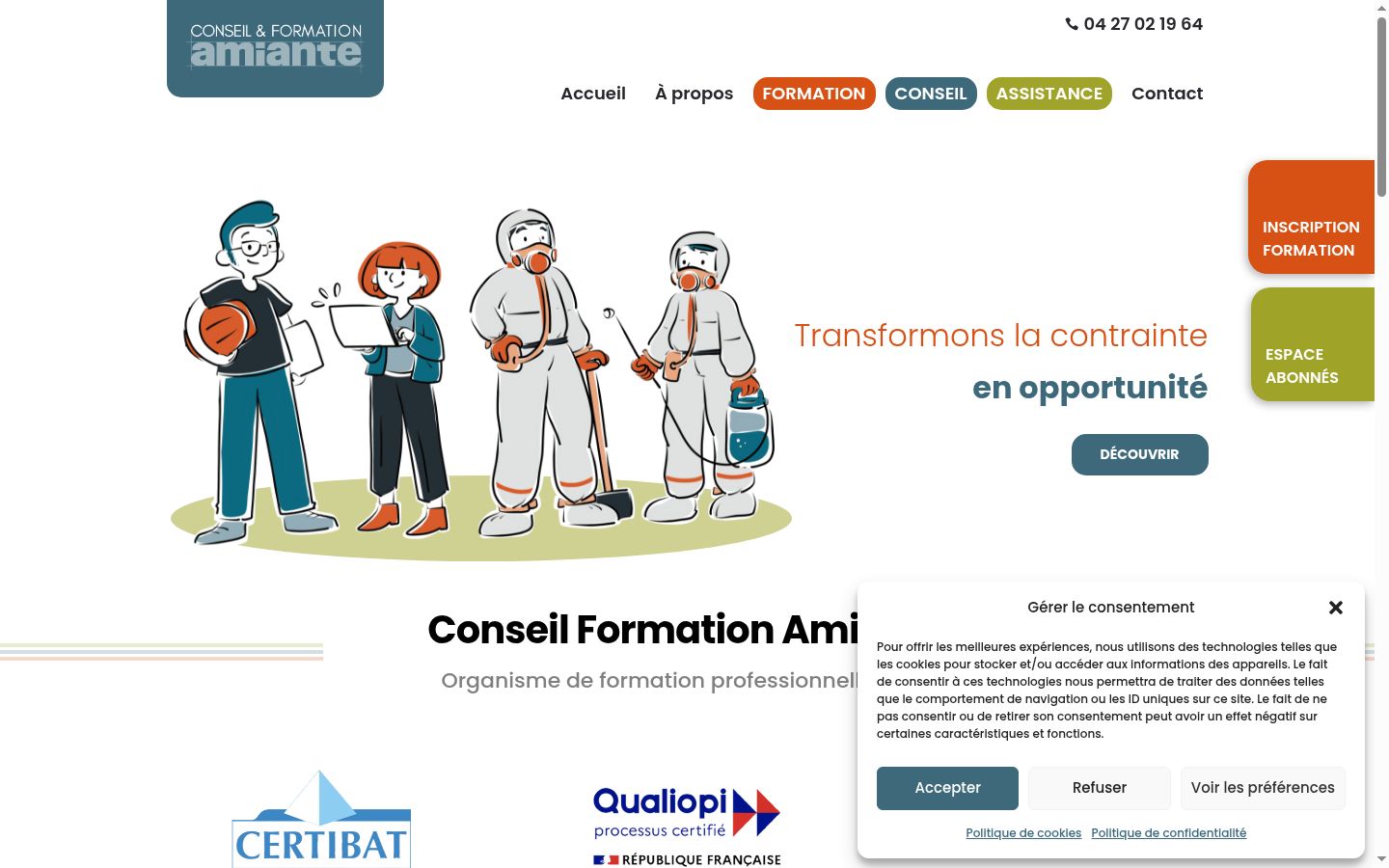 Screenshot tal-banner tal-kunsens muri qabel kwalunkwe interazzjoni