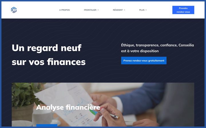Screenshot of conseilia.ch