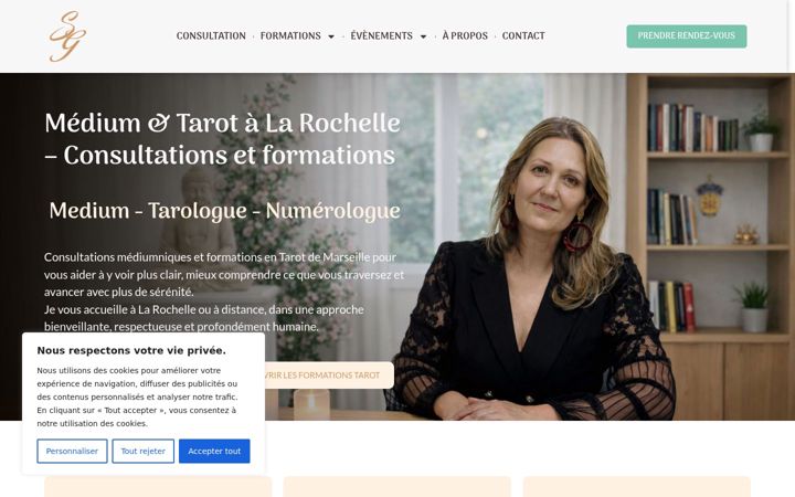 Screenshot of conseilleremediumnique.com