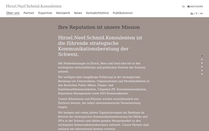 Screenshot of conseillers.ch