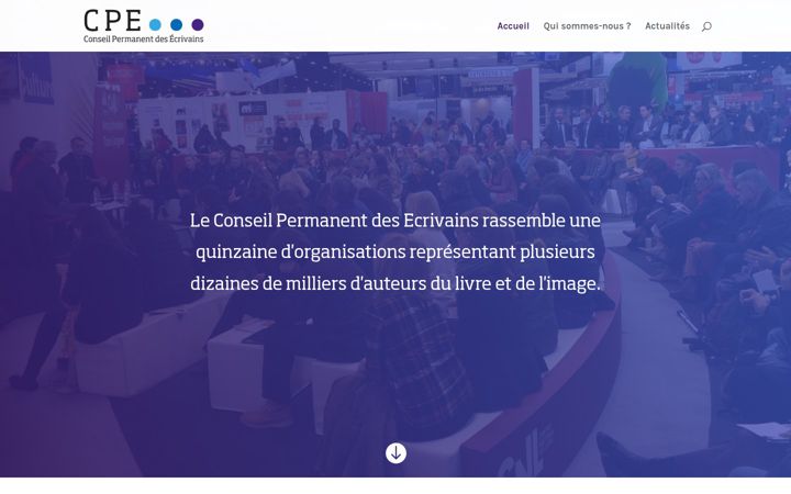 Screenshot ta' conseilpermanentdesecrivains.org
